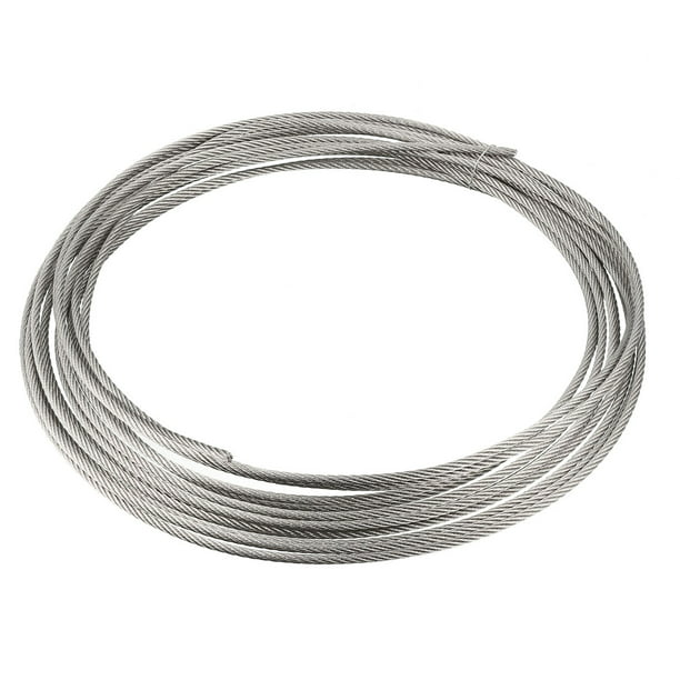 uxcell 0.9mm Dia 10m Length Flexible Stainless Steel Wire Cable for Grinder 